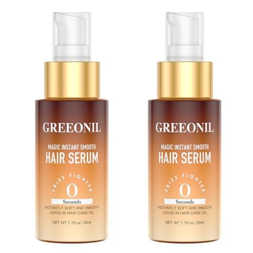 GREEONIL Hair Serum, Anti Frizz Control Hair Oil Repair, Nourishing Treatment for Split Ends and Frizzy Dry Curly Thick Coarse Hair, 3.52 Fl Oz - Image 1