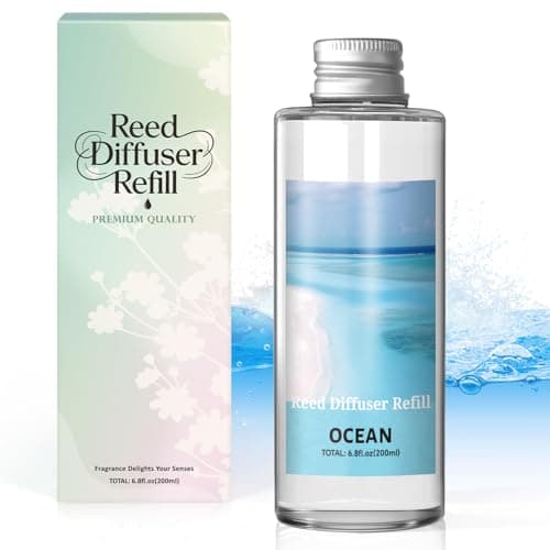SCENTORINI Reed Diffuser Oil Refill, Ocean Diffuser Oil 6.76 Fl Oz, Natural Scented Essential Oil Refill Long Lasting Home Fragrance for Room Spa Aromatherapy Bathroom Home Decor - Image 1