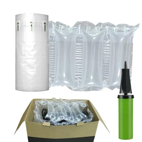 LIVEBAY Air Pillows for Shipping - 200 Count Thickened Void Fill Cushioning with Pump, 3.54" x 7.87" Inflatable Packaging Materials - Image 1