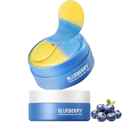 30 Pairs (60pcs) Under Eye Patches, Multi-Moisturizing Under Eye Mask Patches with Blueberry Extract,Cooling Eye Patches for Puffy Eyes and Dark Circles,Overnight Eye Patches for Night Shift Workers - Image 1