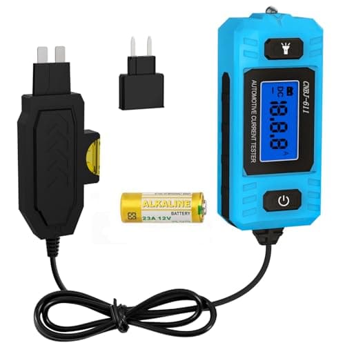 Ansbell Car Circuit Tester Fuse Tester Automotive Current Tester Blade Fuse Max 48V, Circuit Measure AmpFuse Buddy, Automotive Blade Checker Fuses Box Current Test