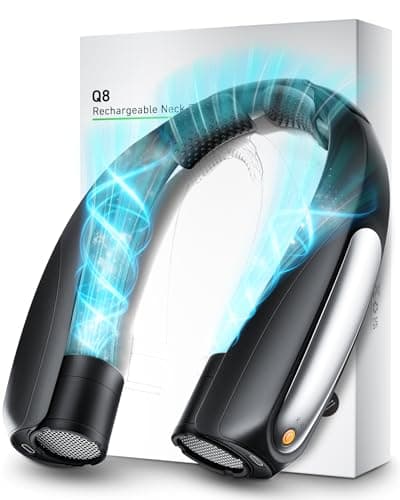 Rarekoas Portable Neck Fan, Hands-Free, 6 Speeds, 6000 mAh Battery, 360° Cooling Wearable Personal Fan, Rechargeable, Gifts for Women Men, Suitable for Indoor, Outdoor, Travel - Image 1