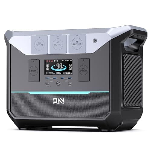 DARAN Generator 1800W (3000W Peak), 1382.4Wh LiFePO4 Portable Power Station with 1Hrs Fast Charge, 20ms UPS Home Emergency Backup for RV, Camping, Off-Grid Power Outage - Image 1