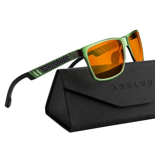 ANYLUV Blue Light Blocking Glasses Men Computer Gaming Glasses Lightweight Al-Mg Metal Anti Eyestrain Eye Protection - Image 1