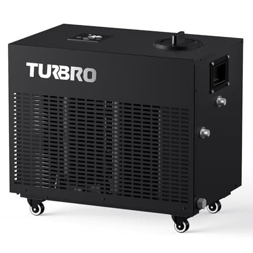 TURBRO 1 HP 9,300BTU, Cold Plunge Chiller, Smart Ice Bath Water Chiller with Schedule Timer, Dual Filters and Ozone Generator, Wheels, Handles, Insulated Pipes, for Athlete Recovery and Therapy, F85 - Image 1