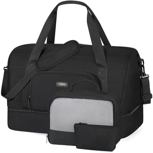 Weekender Bags for Women with Shoe Compartment, Travel Duffle with Toiletry Bag, Carry on Overnight Bag with Wet Pocket - Image 1