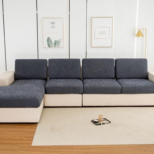 UWWGKK Stretch Couch Cover for Sectional Sofa - Multiple Patterns & Colors,Sofa Cover Design for L-Shaped Couches (1 Pcs for Large) - Image 1