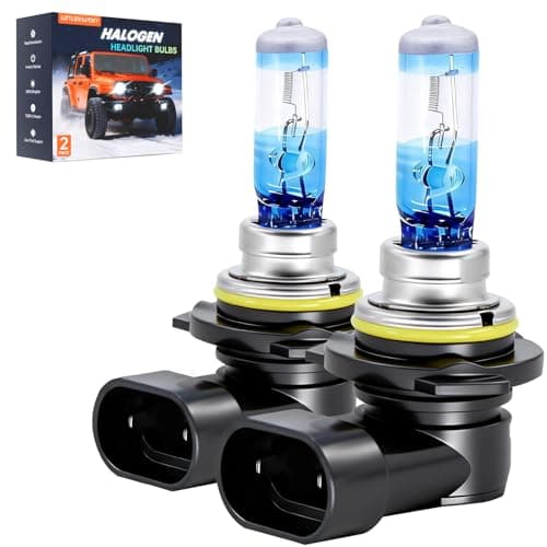 littlelucky 9006/HB4 Halogen Bulbs, 3800k Warm White Light, 300% Brighter, High Performance 12V/55w Halogen Light for Fog Light, High/Low Beam Replacement Bulb, 1200H Lifespan, Plug&Play 2 Pack - Image 1
