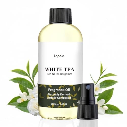 Lopeie White Tea Diffuser Oil – Essential Oil for Diffuser, Air Freshener & Room Spray – Long-Lasting with Notes of Tea, Neroli & Bergamot – Hotel Scent for Ultrasonic & Waterless Diffusers, 8.5 Fl Oz - Image 1