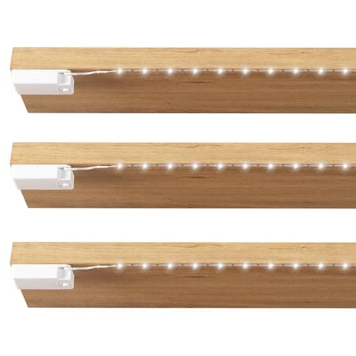 Noevany Lights Strip Led Strip Lighting Battery Powered 3-Pack, Wireless LED Light Strip Suitable for Lighting Under Cabinet Closet Shelves Shoe Cabinet Bookshelf Home Kitchen Outdoor Indoor - Image 1