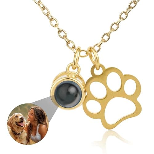 Personalized Picture Necklace for Women, Custom Projection Pendant with Your Picture Inside - Pet Photo Necklace for Girlfriend Birthday Gifts for Mom Wife Valentines Love Memorial Gifts for Girlfriend Birthday - Image 1