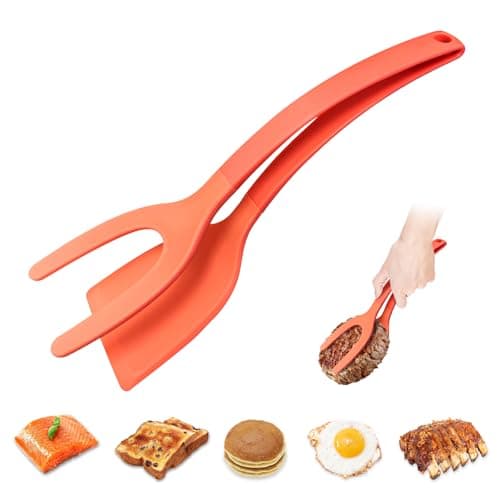 Silicone Spatula, BPA Free Kitchen Spatula, High Heat Resistant Rubber Spatulas, Ideal Kitchen Utensils for Non-Stick Pans, Sautéing, Frying, Baking, Turning and Flipping - Image 1