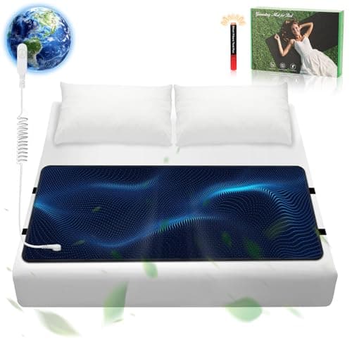 Knocoka Grounding Mat with Grounding Cord, Anti-Static Earthing Pad for Home & Bed Use, Non-Slip Soft Conductive Mat (Queen, 60"x27") - Image 1