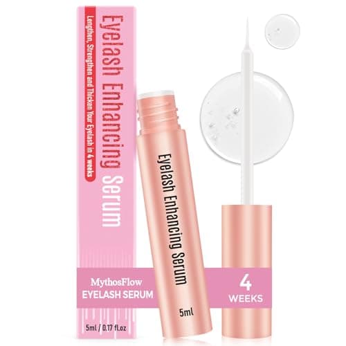 MythosFlow Lash Serum with Biotin, Peptides & Plant Extracts Nourishing Eyelash Growth Serum for Strengthens Roots, Reduces Lash Breakage, Fuller Look, for Sensitive Eyes, 5ml - Image 1