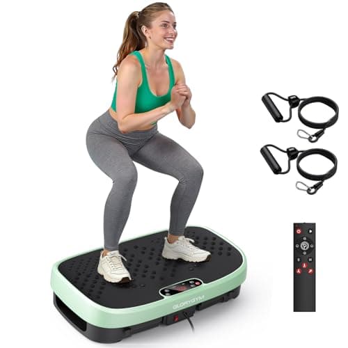 Glorygym Vibration Plate Exercise Machine - 120 Levels, 350lb Capacity, Quiet Motor with Remote Control for Home Fitness & Weight Loss - Image 1