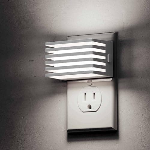 L LOHAS LED Night Lights Plug into Wall, 2 Pack Modern Night Light with Dusk to Dawn Sensor, Dimmable Plug in Night Light, Adjustable Brightness, 5000K White for Bedroom Bathroom Hallway - Image 1