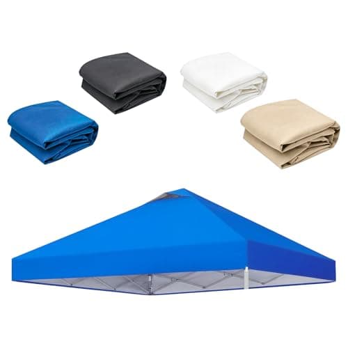 10x10ft Replacement Canopy Top with Air Vent— Instant Canopy Top Cover ONLY, Canopy Tent Top Cover for Straight Leg Canopy Frame - for Outdoor Garden Patio Sun Shade, No Frame(Navy Blue) - Image 1