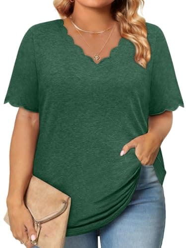 Womens Summer Boho Tops Green St Patricks Day Shirt Plus Size Clothes Spring Fashion Clothing for Women Blouses Dressy Casual Oversized Tshirts Loose Tunic Beach Vacation Travel Cruise Western Outfits - Image 1