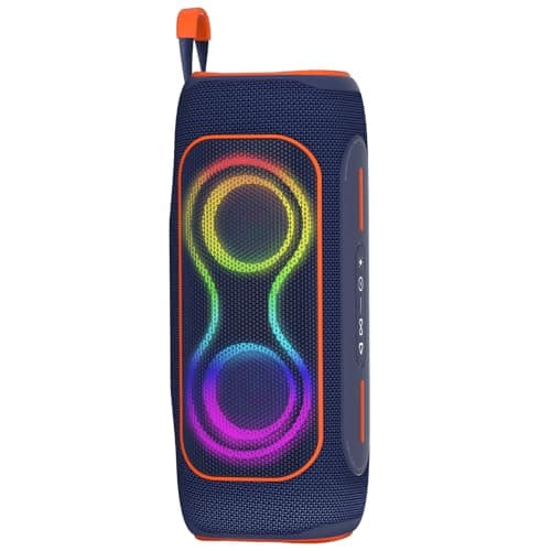 Musibaby 80W Bluetooth Speaker, Loud Portable Speaker with Deep Bass, Waterproof Outdoor Speaker with RGB Lights for Camping, Beach & Party, 24H Playtime, BT5.3, Dual Pairing - Image 1