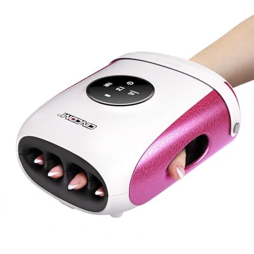 CINCOM Hand Massager with Heat and Compression, Finger and Palm Massage Machine for Pain Relief, Arthritis and Improved Circulation, Gifts for Women, Cordless and Rechargeable (White) - Image 1