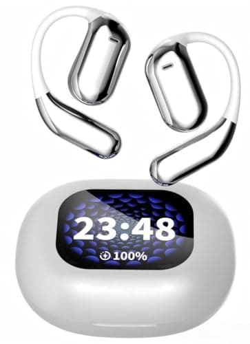 High Precision Wireless AI Translation Earbuds - Real-Time 144 Language Translator with LCD Touchscreen, Ideal for Travel, Business & Office Use, Compatible with Android/iPhone (Silver) - Image 1