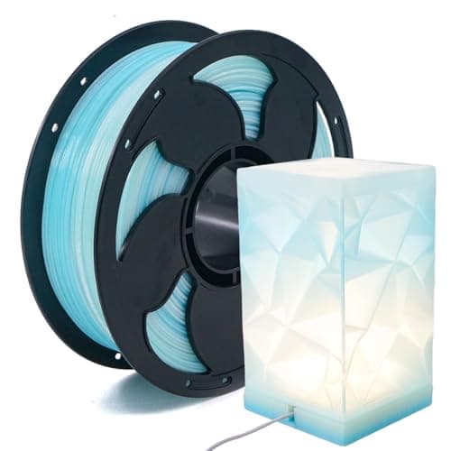 3D Printer PLA Filament Gradient Rainbow Translucent Sky, 1.75mm PLA Filament High Intensity Toughness PLA 3D Printing Filament 1kg (2.2lbs) Spool Neatly Wound Fit Most FDM Printer - Image 1