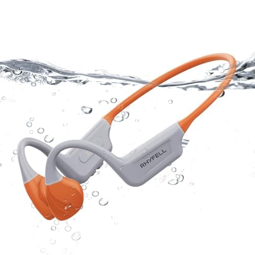 Rhyfell Swimming Headphones, IP68 Waterproof Bone Conduction Headphones, Built-in 32GB MP3 Player, Bluetooth 5.4 Open-Ear Sports Headphones for Swimming, Running, Hiking, Walking - Image 1