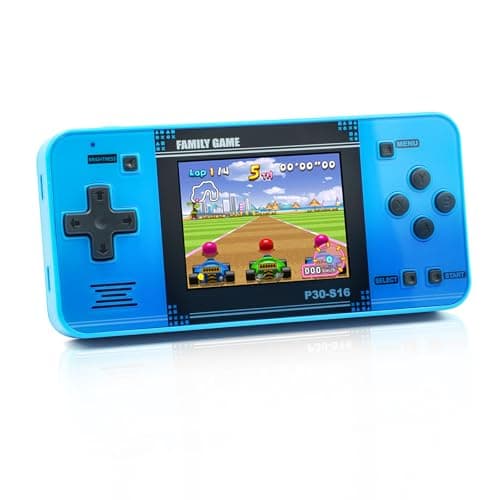Handheld Game for Kids -Preloaded 220 Retro Video Games, Portable Gaming Player with Rechargeable Battery 3.0" LCD Screen, Mini Arcade Electronic Toy Gifts for Boys Girls (Blue) - Image 1