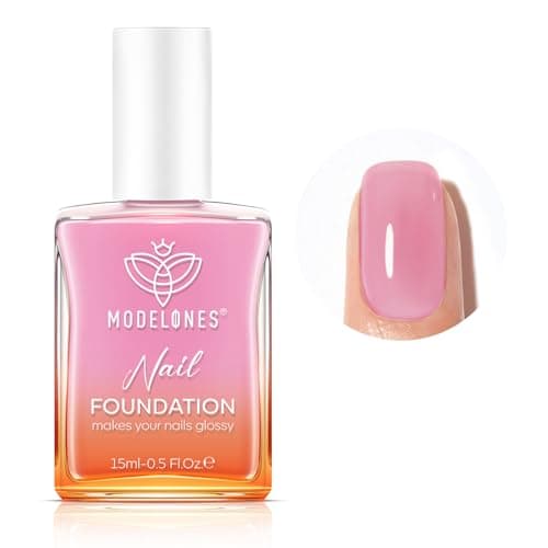 modelones Nail Strengthener Jelly Purple Pink Nail Repair for Damaged Nails Strengthening Polish 15ml Nail Growth and Strengthener Natural Concealer Foundation Nail Care Gifts for Women - Image 1