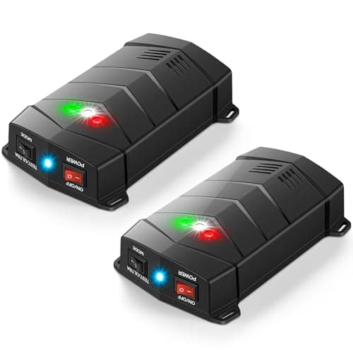 Rodent Repellent for Car Engines, Mouse Repellent Ultrasonic Rodent Repeller, Variable Frequency Ultrasonic&LED Strobe Lights, Keep Mice Away from Car Engines, Indoors, Outdoors, Rooms (2-Pack) - Image 1