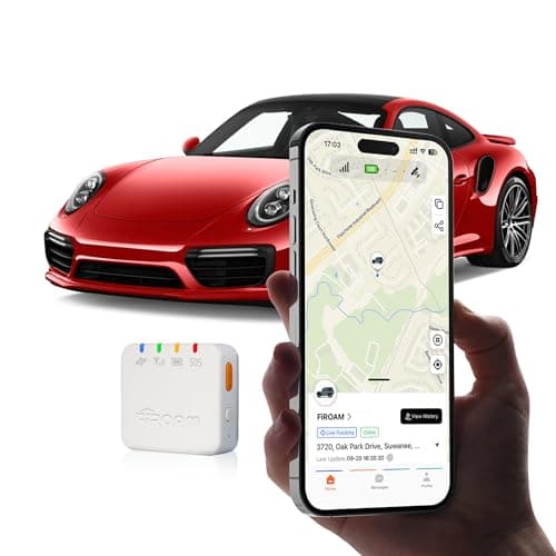 QuadTrack GPS Tracker for Vehicles, Car GPS Tracking Device, Real-Time 4G LTE Vehicle Tracker with 3-Year Battery, Geo-Fence Alerts, Magnetic Mount Included, 1-Month Data Plan - Image 1