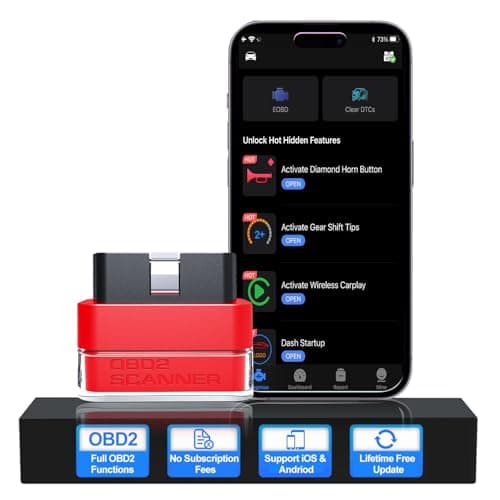 Tabscan OBD2 Scanner Diagnostic Tool for Porsche, Wireless OBD2 Car Scanner and Code Reader with Live Data, Read/Clear Fault Code and Customization Function for iOS & Android, No Subscription Fee - Image 1