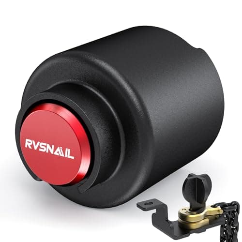 【2026 Upgraded】 Trailer Hitch Locks Fit 2 Inch Coupler with Drainage Hole, Heavy-Duty Anti-Theft Steel Hitch Locks, Trailer Coupler Lock for RV, Trailer, Boat, Pickup - Image 1