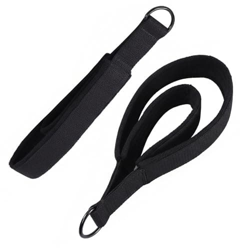 Arisenca Pilates Double Loop Straps with Extra Padding, Adjustable D Ring Reformer Straps for Home Gym, Yoga Stretching, Core Strength Training - Image 1