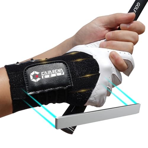 GAIARENA Golf Training Aid Wrist Hinge Trainer Brace, Effective Golf Swing Training Aids, Correct Wrist Angle Swing Posture & Develop Muscle Memory for Beginner (Left Handed Golfers)【Patent Pending】 - Image 1