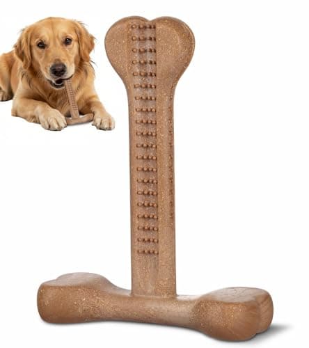 JoviQ Dog Chew Toy for Aggressive Chewers T-Shaped Tough Dog Bone Toys for Small Medium Large Breed to Keep Them Busy (Medium/Large-Under 60LBS, Chicken Flavored) - Image 1