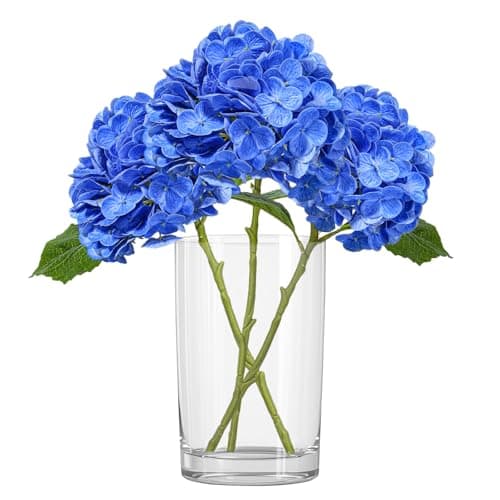 Luldesce 3 Pcs Hydrangea Artificial Flowers - 21" H Faux Hydrangeas Fake Flowers for Kitchen Living Room Decor, Floral Arrangements & Outdoor Decoration - Image 1