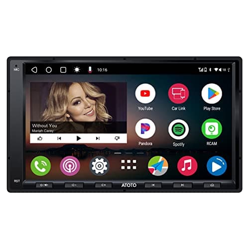 ATOTO A6PF Android Double-DIN Car Stereo, Wireless CarPlay, Wireless Android Auto, Mirrorlink, 7" Touchscreen in-Dash Navigation, GPS Tracker, WiFi/BT/USB Tethering, HD LRV, 2G+32G, A6G2A7PF - Image 1