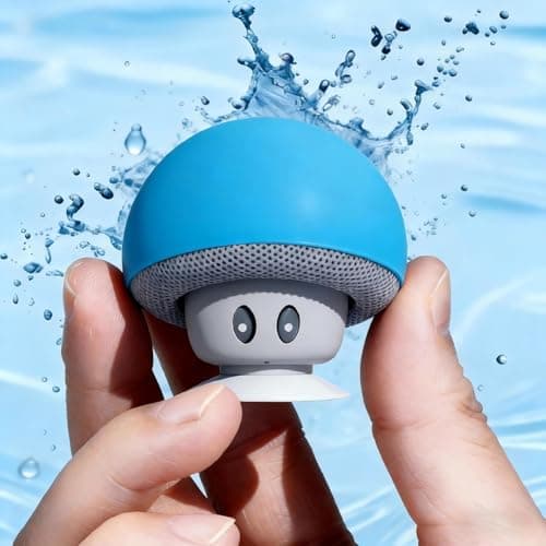 OneAfflatus mini Bluetooth Speaker- Portable Speakers Bluetooth Wireless- Small Speakers 360°HD Stereo Sound, Waterproof Travel Speaker for Shower Room,Bike,Ca,Camping-Fun Gifts(Blue) - Image 1