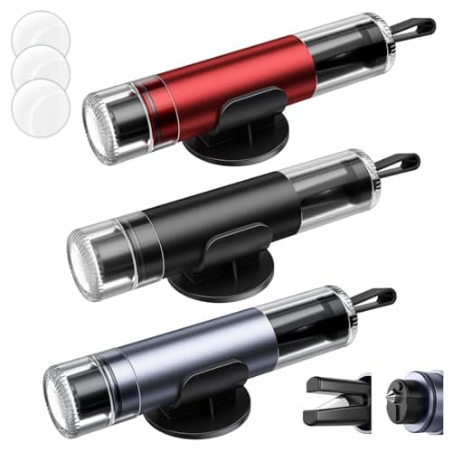 SKINNYON 3-Pack Car Safety Hammer Seatbelt Cutter, 2026 Upgraded Transparent Lid Window Breaker Seatbelt Cutter Underwater, 2 in 1 Emergency Keychains car Window Breaker Tool, New Car Accessories - Image 1