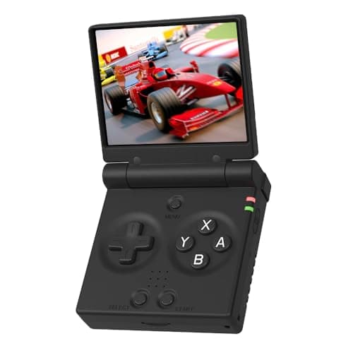 Miyoo Mini Flip Retro Handheld Game Console, 2.8 Inch 750*560 IPS Screen, Portable Linux Emulator Handheld, Gift for Men & Women, Black - Image 1