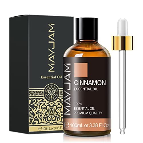 Cinnamon Essential Oil, MAYJAM Pure Essential Oils, 3.38FL.OZ Cinnamon Oil, Perfect for Diffusers Aromatherapy - Image 1