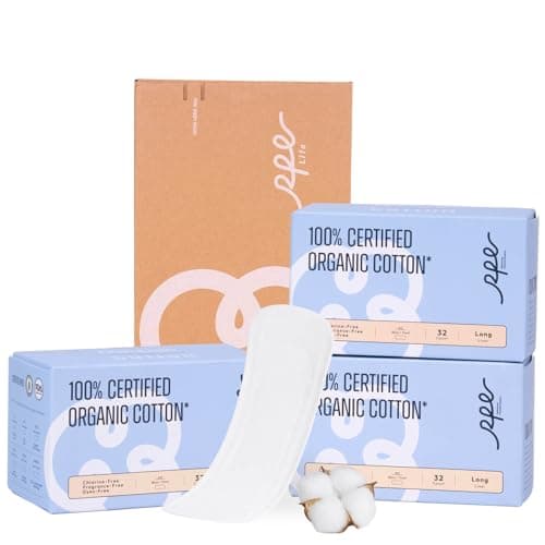 Rpe Life 100% Organic Long Panty Liners for Women - 96ct, Ultra Thin Cotton Cover, Light Absorbency, Unscented Barely There Pantiliners (Long Liner, Size 2, 96ct) - Image 1