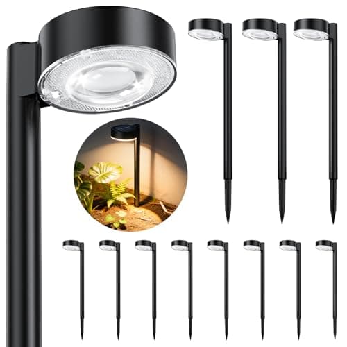 ELECLINK Solar Pathway Lights Outdoor, 12 Pack Waterproof Path Light with Bigger LED Lens, Brighter Up to 12 Hrs Outdoor Solar Light for Walkway Driveway Yard Garden Patio Garden - Image 1
