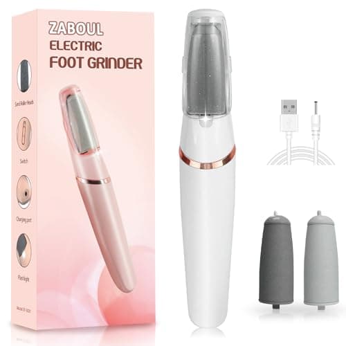 ZABOUL Electric Foot Callus Remover Rechargeable Portable Electric Foot File Pedicure Tool Kit, Smooth Pedicure Wand for Feet Care, Removes Dry Hard & Dead Skin, Ideal Gift - Image 1