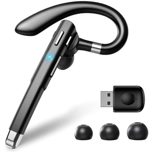 Hsility Bluetooth Headset with USB Type C 270 Degrees Rotatable Microphone for Truck Driver Bussiness and Travel - Image 1