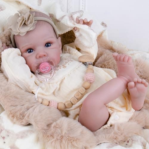 Milidool Realistic Reborn Baby Dolls - 20 Inch Cute Lifelike Real Life Baby Dolls Newborn Baby Dolls Girl Soft Cloth Body with Accessories for 3+ Year Old Girls Gifts - Image 1