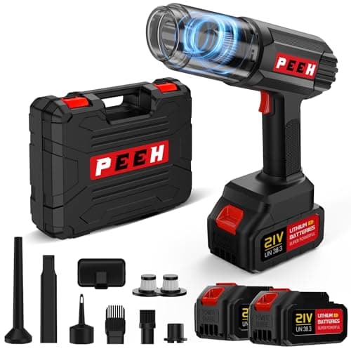 Handheld Vacuum for Home, Cordless Portable Vacuum Cleaner, Rechargeable with 60 Mins Max Runtime, High Power Vacuum for Car, Office, Pet Hair, Gap Cleaning