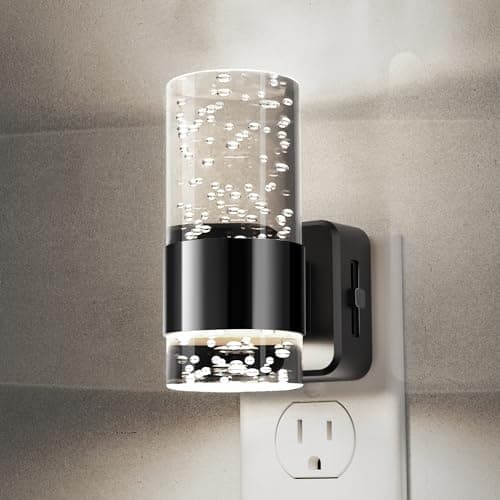 L LOHAS LED Night Light,Dimmable Night Lights Plug into Wall, Acrylic Nightlights with 0-100 LM Adjustable Brightness, 5000K Plug in Night Light with Dusk to Dawn Sensor, for Bathroom Hallway - Image 1