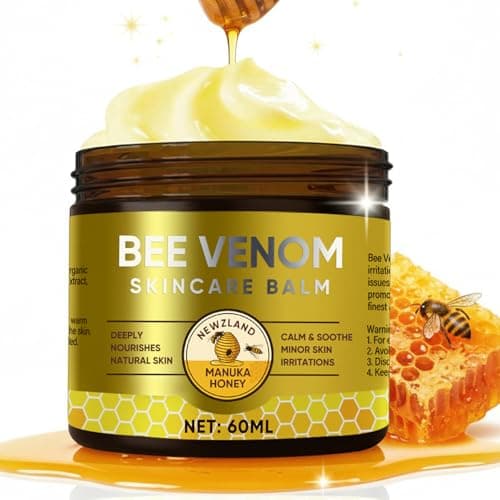 Bee Venom Cream, Natural Bee Venom Skin Treatment Cream-for Removing and Repair, Effective In Reducing Skin Blemishes, Gentle and Non-irritating(Gold) - Image 1